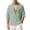 Green, variant on Avirosel Men's Cuban Camp Collar Shirt Short Sleeve Casual Summer Button Down Gauze Shirt with Pockets Breathable Relaxed Fit Vacation Top Purple