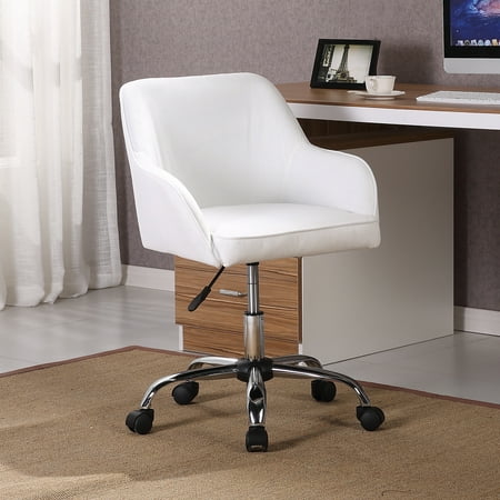 White Desk Chair With Wheels