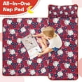 thumbnail image 4 of Red Baseballs with Blue Flowers Pattern Toddler Nap Mats for Kids Preschool,Sleeping Mat Bag or Kids,Toddler Sleeping Bag,Toddler Nap Mat or Daycare, 4 of 6