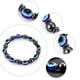 thumbnail image 2 of Pulsera Simple de moda, conjunto de joyería de pulsera de cálculo biliar negro de 4 piezas para mujer, 2 of 5