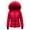 Red, variant on Yucgh Winter Coat Women's Warm Jacket Long Sleeve Winter Coat with Pocket, Insulated and Comfortable Outerwear for Cold Seasons, Fashionable Design,L