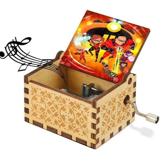 The Incredibles Wooden Music Box.