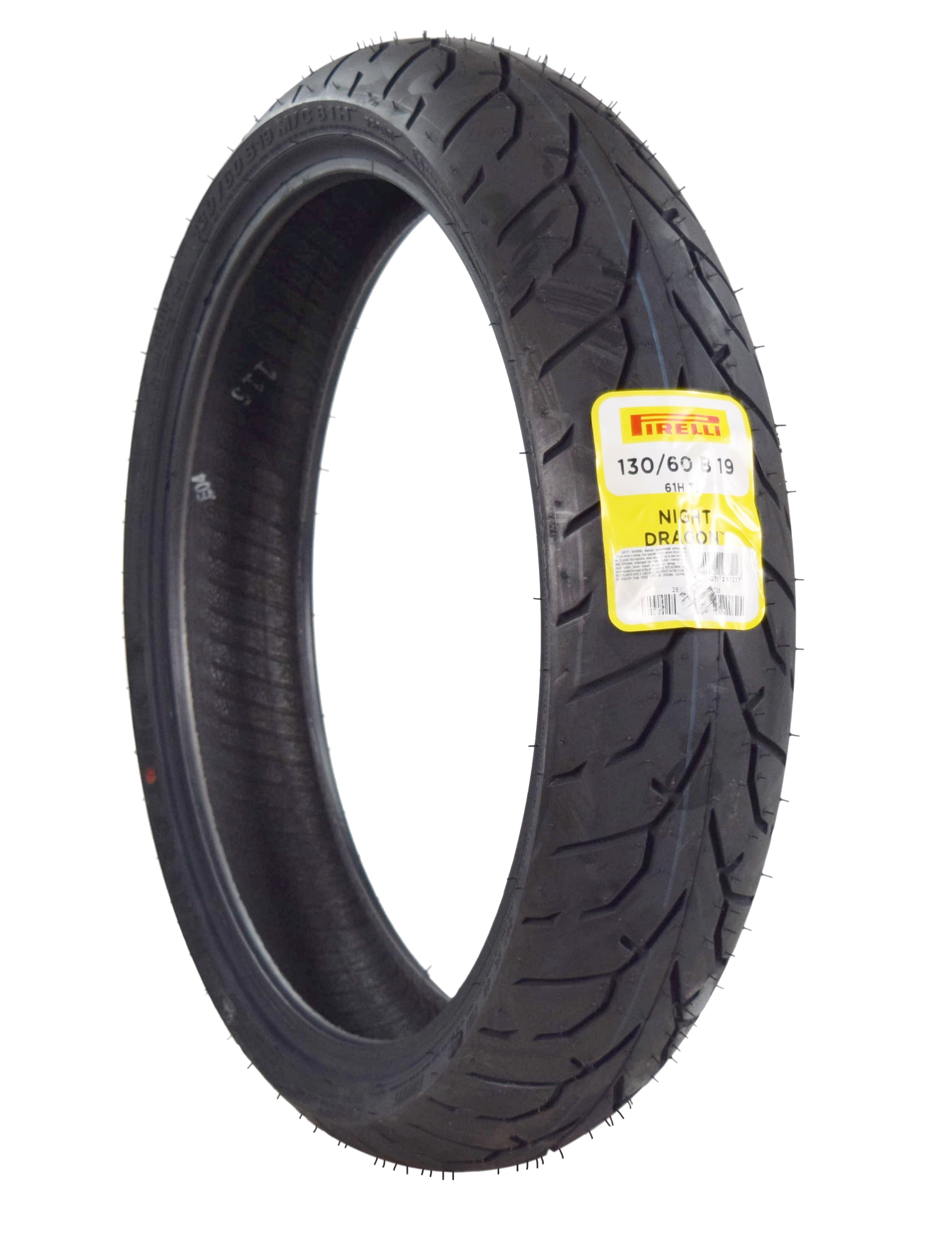 レインフォ 【PIRELLI117】 PIRELLI Night Dragon フロント：130/60 B23 M/C 65H TL：アンバーピース なタイヤを