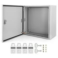 thumbnail image 1 of Electrical Junction Box – NEMA 4X Steel – IP66 Waterproof & Dustproof Enclosure – Secure Lock & Mounting Plate – Indoor/Outdoor – Multiple Sizes, 1 of 8