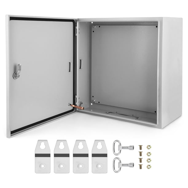 Yeshouse caja eléctrica de acero IP66, a prueba de agua y polvo, con cerradura y placa de montaje, ideal para conexiones eléctricas en proyectos de interior o exterior