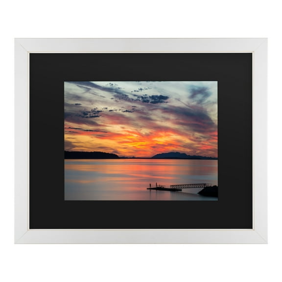 Trademark Fine Art 'Sunset Pier' Canvas Art by Pierre Leclerc