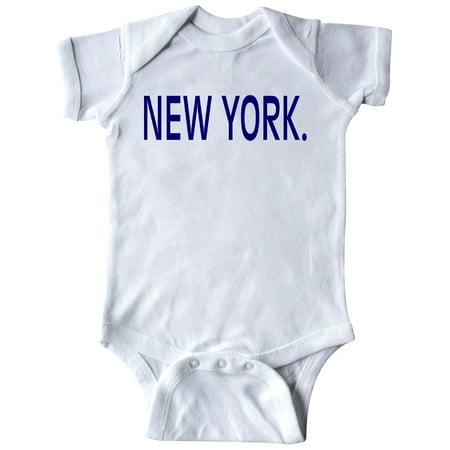 

Inktastic New York in Blue Text Gift Baby Boy or Baby Girl Bodysuit
