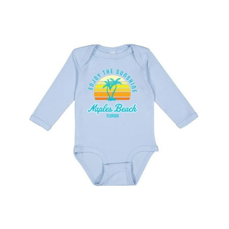 

Inktastic Summer Enjoy the Sunshine Naples Beach Florida in Blue Boys or Girls Long Sleeve Baby Bodysuit