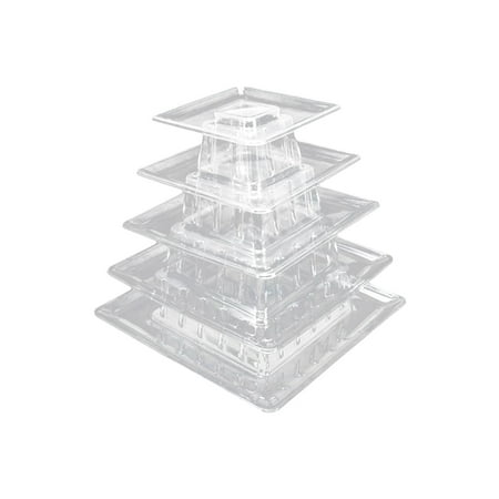 

EOTIA Cake Display Stand Party Wedding Dessert Displaying Holder Pastry Fruit Shelf Rounded Stable Multi-layer Tabletop Serving Rack