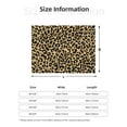 thumbnail image 5 of Disketp Leopard Print Flannel Blankets - Thick and Warm Blanket for Winter, Soft Fuzzy Plush King Blanket for All Seasons-40"x30", 5 of 6
