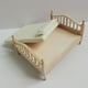 thumbnail image 4 of Cama de casa de muñecas,Casa de muñecas de madera Cama doble Casa de muñecas en miniatura,Cama de muebles en miniatura para casa de muñecas 1:12,Muebles de dormitorio en miniatura de madera, 4 of 8