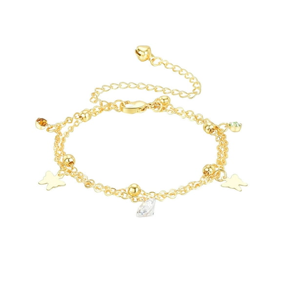 Valentine's Day Gifts for Woman Ladies Fashion Pearl Anklet Jewelry Gold