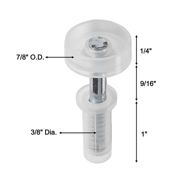 8Pcs Bi-Fold Door Top Guide Wheel Bi-Fold Door Hardware Repair Kit YIWEI