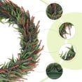 thumbnail image 2 of Unique Bargains Front Door Artificial Wreaths Year Round Wreath Hanging Garland Orange, 2 of 7