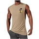 thumbnail image 1 of Camiseta sin mangas de cuello redondo para hombre, jersey deportivo de alta elasticidad, cuello redondo, sin mangas, ropa deportiva para hombre musculoso, camiseta sin mangas de algodón para hombre, 1 of 5