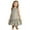 Khaki, variant on Lenpel Toddler Baby Girls' Linen Dresses Infant Sleeveless Crew Neck Ruffle Hem Casual Dress Summer Beach Sundress