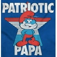 thumbnail image 2 of USA American Patriotic Papa Smurf Youth T Shirt Tee Boys Infant Toddler Brisco Brands 6M, 2 of 5
