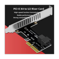 thumbnail image 2 of Tarjeta adaptadora PCIe a SFF 8643 4X/8X con 2 puertos U.2 para convertidor de SSD NVME, tarjeta de expansión de disco duro para escritorio, 2 of 8