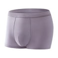 thumbnail image 2 of VgaVtl Ice Silk Boxers Men Big Mens Underwear Plus Size Soft Plain Breathable Boxer Briefs Underpants,Purple 3XL, 2 of 9