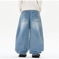 thumbnail image 4 of Vaqueros holgados Y2K for hombre - Pantalones vaqueros grunge vintage de pierna ancha for ropa de calle de hip hop y skater, 4 of 7
