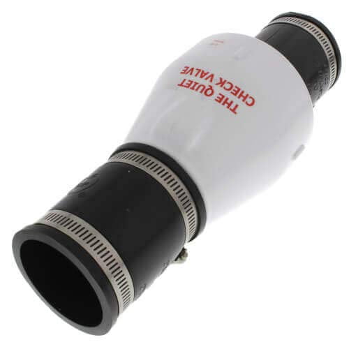 Zoeller 30-0241 1.5 pulg. Entrada 40 psi 130 grados Válvula de retención de unión silenciosa44; Blanco