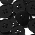 thumbnail image 6 of Raindrops 100 Large Black Resin 4 Hole Coat Buttons 18mm, 6 of 7
