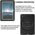 thumbnail image 2 of Nalacover Case for Samsung Galaxy Tab A9 Plus 11-inch 2023/X210/X215/X216, Military Grade Heavy Duty Silicone PC Protection Rugged Cover with Rotating Stand & Handle & Shoulder Strap, Black, 2 of 10
