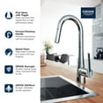thumbnail image 4 of Grohe Zedra 32283DC3 Single-Handle Pull Down Dual Spray Prep Faucet 1.75 GPM in Grohe Supersteel, 4 of 4