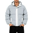 thumbnail image 2 of LWavelet Men Jacket Zipper Men's Hoodies Jackets Long Sleeve Full Zip Up Sweater Slim Fit Sweatshirt Light Blue 4XL, 2 of 6