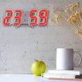 thumbnail image 5 of Mouliraty LED Digital Clock Wall Deco Glowing Night Mode Adjastable Electronic Table Clock Wall Clock Decoration Living Room LED Clock, 5 of 6