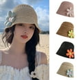 thumbnail image 3 of HOTYA Summer Straw Beach Hats For Women Floppy Uv for Protection for Sun Hats Foldable, 3 of 19