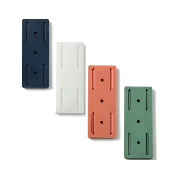Fiudx Toma de Corriente Adhesiva, Perforadora para Montaje En Regleta, Fijador Reutilizable, Adhesión Gel Acrílico Resistente, Ideal para Cocina y Oficina, Solución para Organizar El Hogar, Capacidad