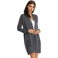 thumbnail image 3 of Women Open Front Cardigan Sweaters Pockets Long Sleeve Shrugs, 3 of 5