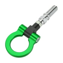 Unique Bargains Tow Hook /Universal Car Front Bumper Towing Hook / Durable Metal Rotary Tow Hook Ring 19cm 2.5mm 1pcs Green