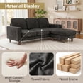 thumbnail image 3 of Homall Cloud Modular Sectional Sofa 3 Seat L-Shaped Cloud Oversized Sofa Couch for Living Room, Apartment and Small Space,Dark Gray, 3 of 7