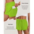 thumbnail image 4 of Pinspark Women's Running Shorts Elastic High Waisted Shorts Pocket Sporty Workout Shorts Quick Dry Athletic Shorts Pants, 4 of 6