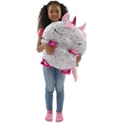 Happy Nappers: Pillow & Sleepy Sack Large - Shimmer Unicorn - 66 x 30, 2-In-1: Plush Animal Opens Into Sleeping Bag, Soft Play Character, Kids 7+