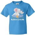 thumbnail image 3 of Inktastic My Nonni Loves Me Cute Elephants Clouds Moon and Stars Youth T-Shirt, 3 of 5
