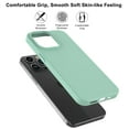 thumbnail image 5 of iPhone 16 Pro Max Case, Takfox For iPhone 16 Pro Max 6.9" Basic Case [Frosted] Shockproof Case Liquid Silicone Gel Rubber Soft TPU Anti-slip Bumper Thin Matte Slim Phone Case Covers,Mintgreen, 5 of 10