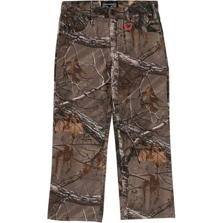 Realtree Xtra Boys' 5-Pocket Rinsed Pants, Camo