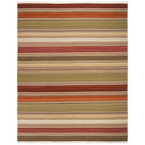 Safavieh SAFAVIEH Striped Kilim STK317A Handwoven Green Rug