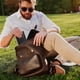 thumbnail image 3 of Slim Leather Long Bifold Wallet for Men Business Clutch Purse Card Holder Organizer Black Ref: 3431, 3 of 5