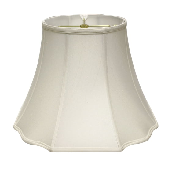 Slant Modified Fancy Octagon Softback Lampshade with Washer Fitter, White