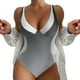 thumbnail image 1 of MKLEKYY Bikini Mujer Traje De Baño Women Printi L Swimsuits Monokini Bathing Suits V Neck Swimwear Swimsuits, 1 of 4