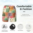 thumbnail image 5 of Daiia Succulent And Cactus Mens Swim Trunks Swim Shorts Quick Dry Swim Shorts with Mesh Lining Pockets-Medium, 5 of 9
