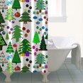 thumbnail image 4 of Multicolor Christmas Tree Pattern Shower Curtain 36"x72" ,Bathroom Decorative Shower Curtains Set with 12 Hooks,Modern Waterproof Washable Shower Curtain, 4 of 6