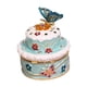 thumbnail image 4 of Caja de joyería con escultura de pastel, adorno de aleación con tapa, regalos, accesorios portátiles, decoración, vitrina organizadora para collares y Azul, 4 of 8