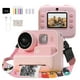 thumbnail image 1 of Cámara Instantánea para Niños 48MP - Imprime Fotos al Instante, Video 1080P, Tarjeta TF 32GB Incluida, Regalo para Niños 3-12 Años (Rosa), 1 of 5