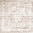 thumbnail image 1 of Unique Loom 3141318 8 x 8 ft. Salle Garnier Sofia Square Rug, Light Brown, 1 of 1