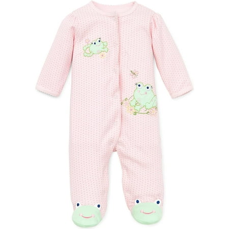 UPC: 0883953127495 | Little Me Size 6M Frog Footie in Pink